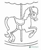 Horse Carrossel Raisingourkids Colouring Coloringhome Cavalo Boyama Sayfası Caballo Carrocel sketch template