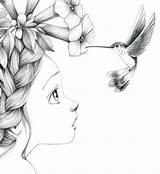 Emmanuelle Dessin Colibri Lapiz Coloriage Blanc Oiseau Petite Inchiostro Sketching Dessiner Laminas Artistico Fiancée Beurre Salé Matita Emmanuel Visiter Personnage sketch template