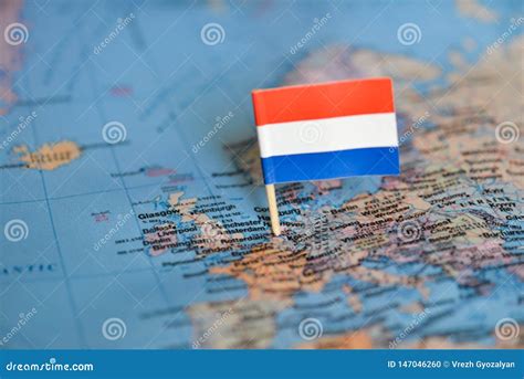 map  flag  netherlands stock photo image  world journey