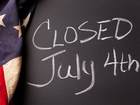 closed    july sign notice holiday signs fourth  july