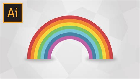 draw  simple rainbow  adobe illustrator previews