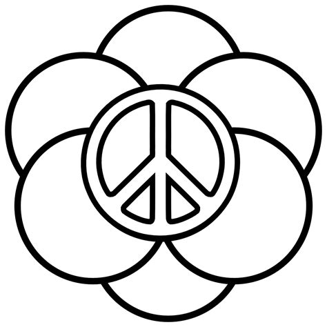 peace sign templates clipart