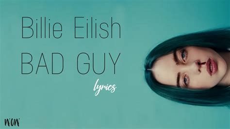 billie eilish bad guy lyrics youtube