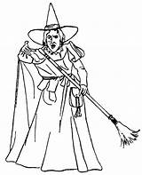Coloring Witch Pages Glinda Good Wizard Oz Getcolorings Color Amazing Print sketch template