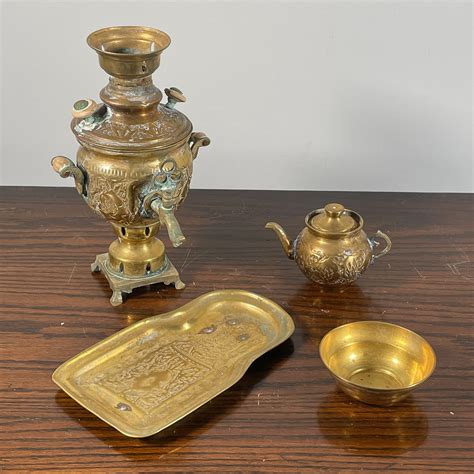 pc antique brass items