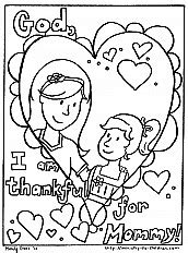 mothers day coloring page sunday school resources se