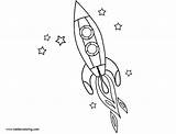 Coloring Rocket Ship Pages Stars Printable Kids Adults sketch template