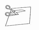 Coloring Scissors Cutting Pages Colorear Coloringcrew sketch template