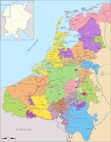 politieke kaart van de nederlandse gewesten omstreeks  wikimedia commons geschiedenis