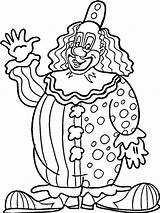 Clown Coloring Circus Scary Clowns Rodeo Coloringhome Coloringme sketch template