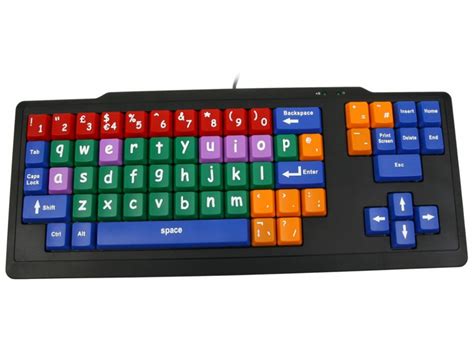 startaboard large multi coloured  case key black keyboard el