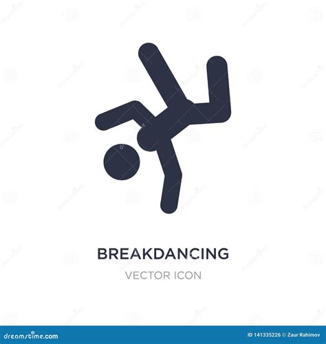 breakdancing dancer icon  white background simple element illustration  sports concept