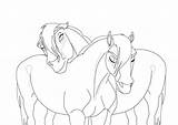 Stallion Cimarron sketch template