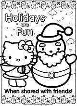 Coloring Crayola Pages Christmas Printable Melody Hello Xmas Kitty Colouring Print Hundreds Color Getcolorings Divyajanani sketch template