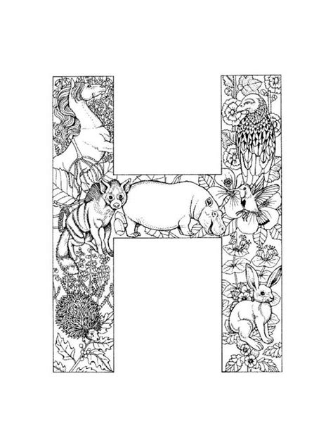 letter  coloring pages