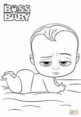 Boss Baby Coloring Pages Printable Clipart Movie Book Colouring Print Color Sheets Drawing Kids Pdf Cute Dreamworks Logo sketch template