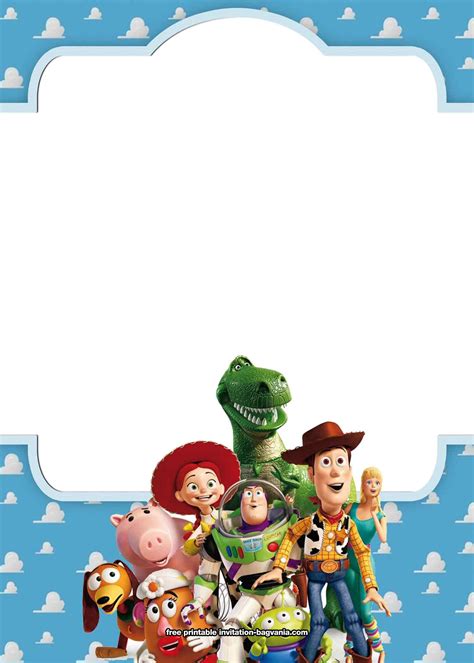 toy story invitations template  printable templates