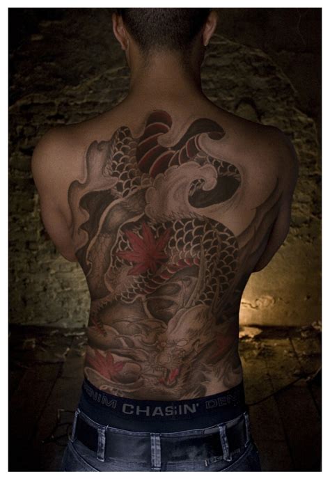 Best Tatto Design Full Back Piece Japanese Dragon Tattoo