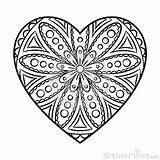 Coloring Heart Pages Shape Colouring Template Templates sketch template