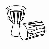 Coloring Drum Clipart Pages Drawing Choose Board Drums sketch template