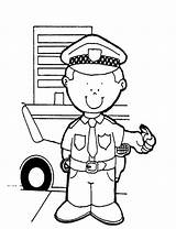 Coloring Police Pages Kids sketch template