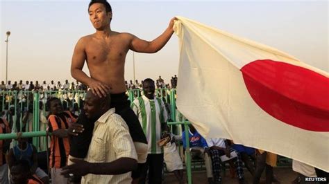 japanese diplomat cum wrestler wows crowds in sudan bbc news