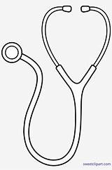 Stethoscope Doctors Pngkey Clipground sketch template