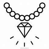 Collar Colar Colorare Diamantes Halskette Collana Joyas Collares Diamant Ausmalbilder Diamanti Pearl Pendiente Ultracoloringpages sketch template