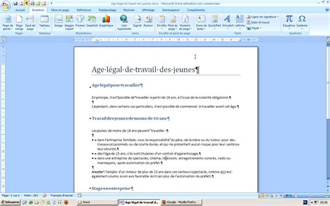 citer document note bas de page