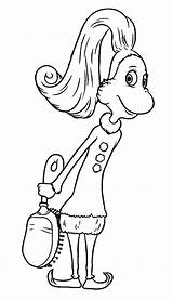 Whoville Seuss Grinch Horton Hears Ausmalbilder Coloringhome Sketchite Colorine sketch template