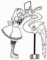 Alice Wonderland Coloring Pages Disney Hatter Mad Adults Characters Tea Party Getcolorings Cartoon Popular Drawing Coloringhome Anime Color sketch template