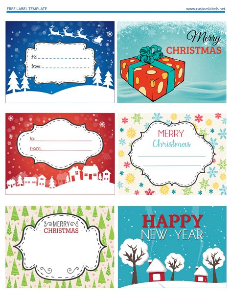 printable christmas labels printable  templates