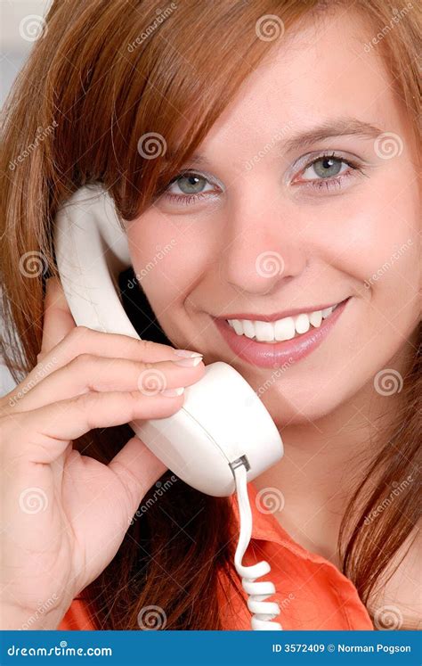 Happy Phone Call Stock Image Image Of Interior Long 3572409
