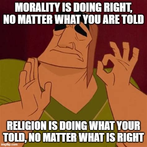 morality and religion imgflip