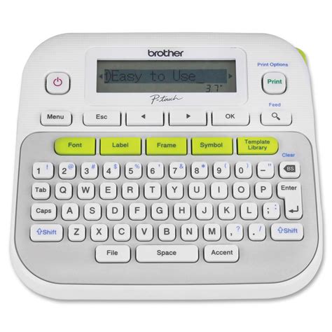 brother p touch pt  label maker thermal transfer monochrome desktop stationers