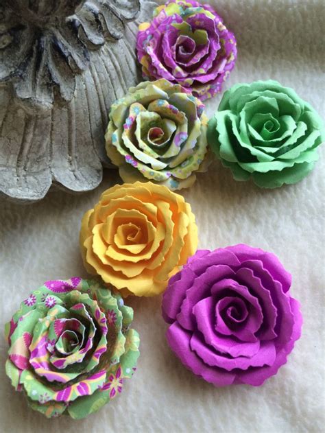 pin  handmade paper flowers