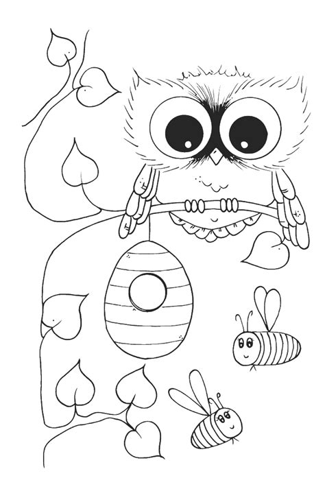 cute baby owl coloring pages   cute baby owl coloring