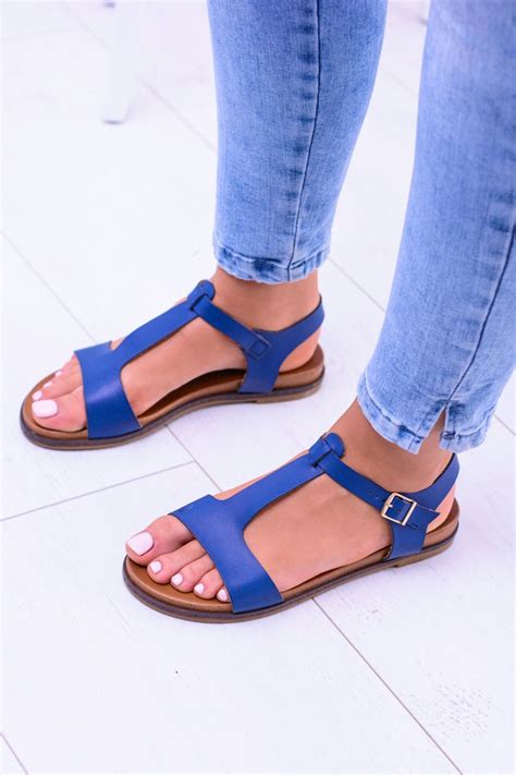 navy blue flat sandals sunnyside cheap  fashionable shoes  butoskleppl