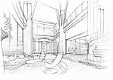 Sketch Lobby Perspective Rendering Changsha Drawing Choose View2 Inn Lessons Concept Holiday Main sketch template