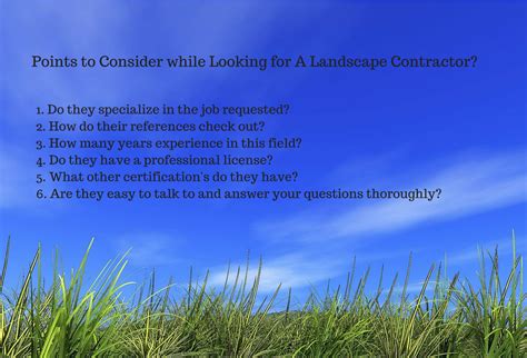 choose  landscape contractor