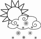 Clipart Clip Weather Coloring Weathering Cliparts Sun Clouds Cloud Snowing Clipground Cloudy Websites Presentations Reports Powerpoint Projects Use These Partly sketch template