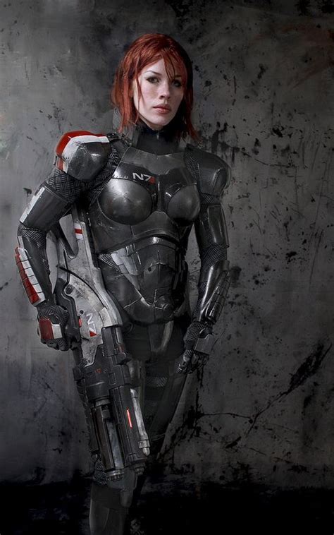femshep n7 armor valkyrie rifle omniblade mass effect 3 in 2019 cosplay mass effect