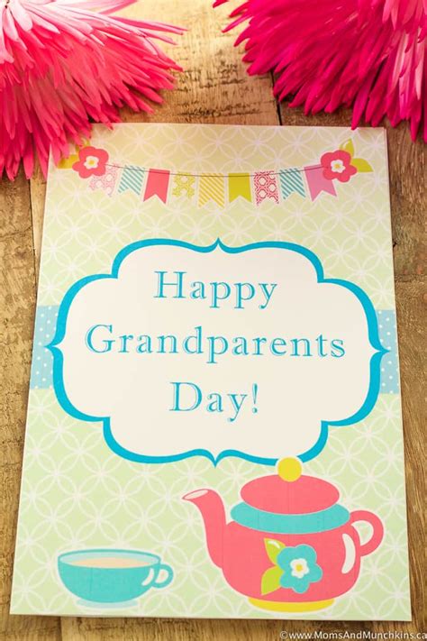 grandparents day card  printable moms munchkins