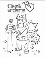 Clans Clash sketch template