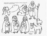 Nativity Shepherds Sketchite sketch template