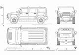 Hummer H2 Drawing Drawings 2002 Cad Autocad Dwg Paintingvalley Draw sketch template