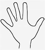 Hand Outline Clipart Pngkey Transparent sketch template