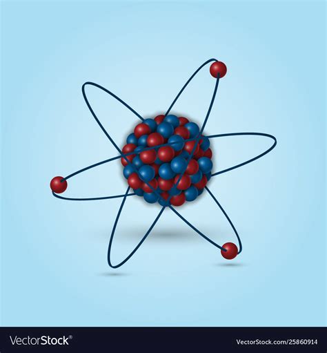 atomic structure royalty  vector image vectorstock