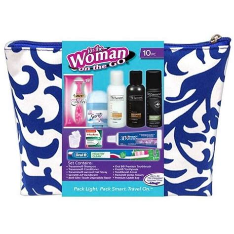 ddi ddi  womens deluxe travel hygiene kits  piece case   walmartcom