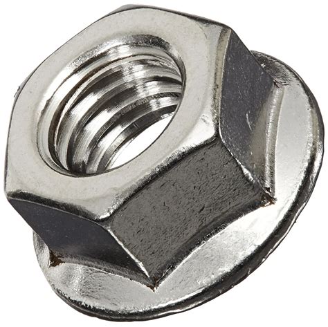 buy  stainless steel hex flange nut plain finish  locking